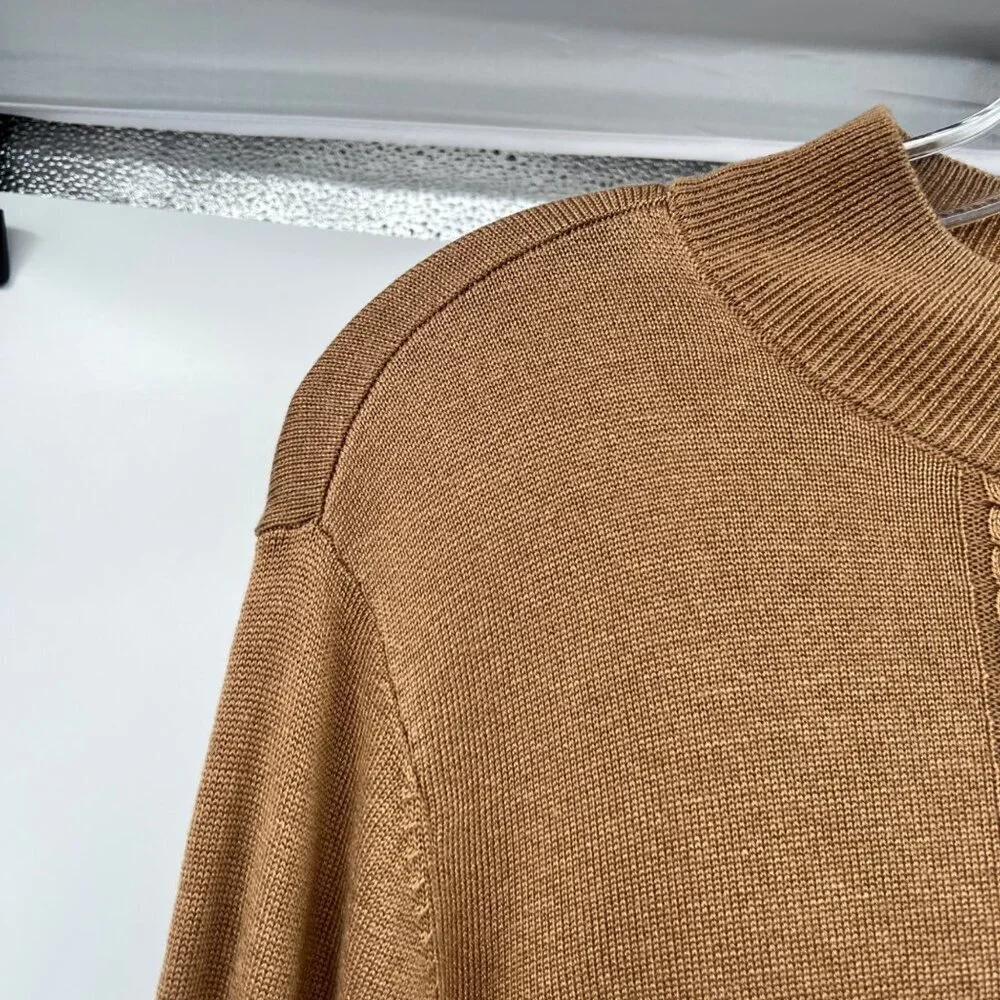 The TOG Shop Womens Lightweight Sweater Long Sleeve Tan Brown Size Large